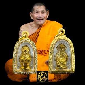 龍普瑪哈士喇/龍普濟公 佛曆2568 億萬幸運 猴神 夏努曼 (已包意大利金水晶防水殼) - 黃銅鍍金材質